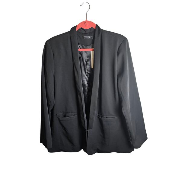 Urban Coco‎ Black Shawl Lapel Women’s Blazer Jacket Size XXL NWT - Picture 2 of 9